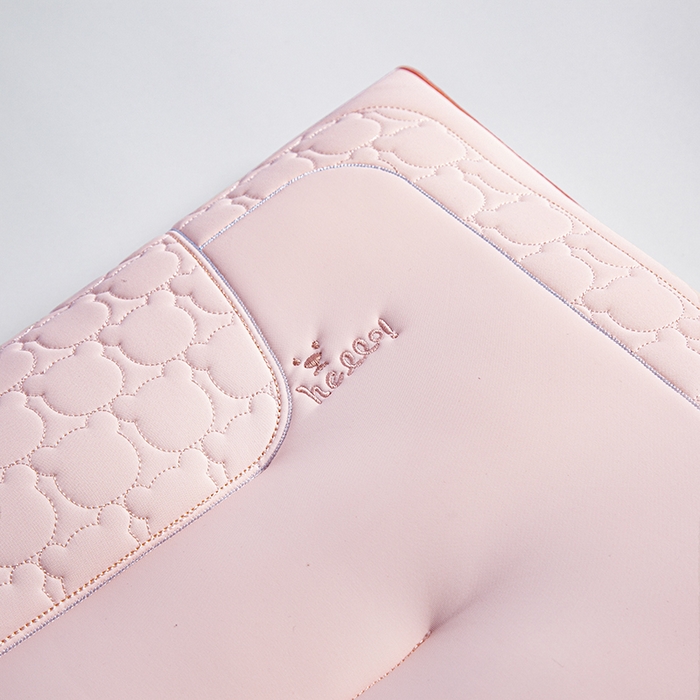 91家纺网 家纺一手货源 找家纺 芯宜佳 2025春夏新款绣花凉感丝护颈童梦枕枕头枕芯单枕芯 童梦枕-桃花粉 30x50cm/只