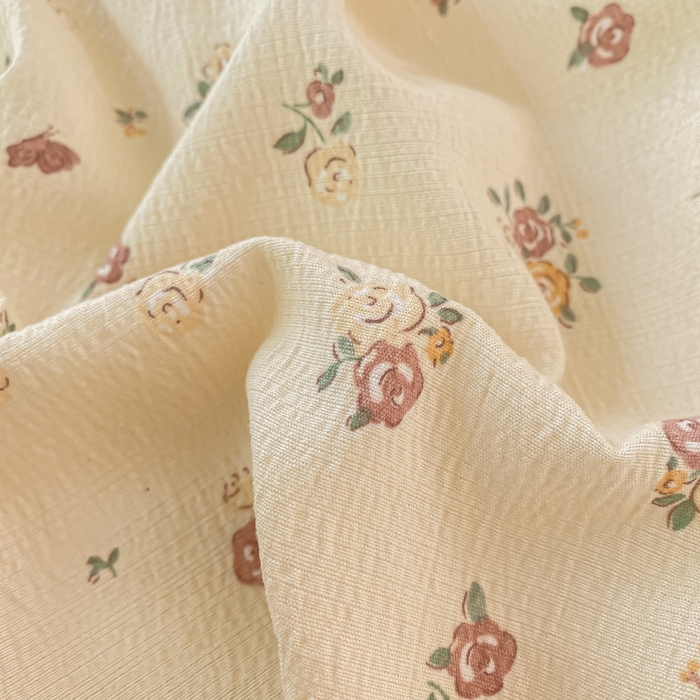 91家纺网 家纺一手货源 找家纺 梦初语 2025夏季直播爆款A类水洗棉皱皱纱双层纱床单学生宿舍三件套 繁花似锦