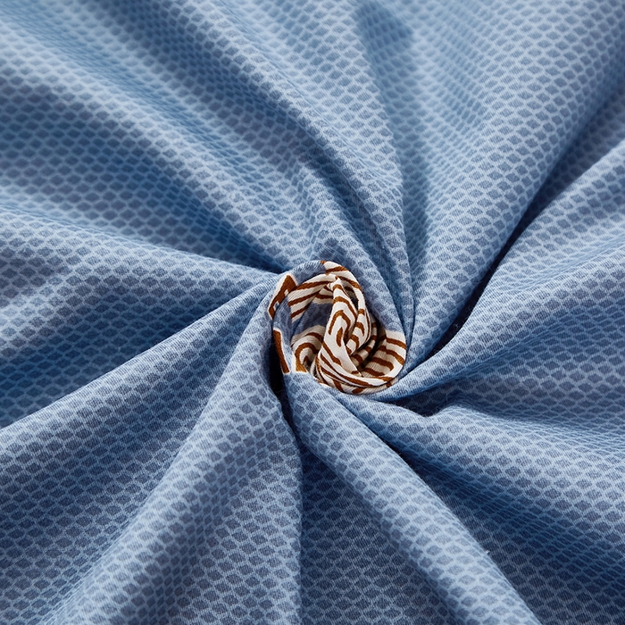 91家纺网 家纺一手货源 找家纺 贝兰仙奴 2025新款13372全棉纯棉简约时尚学生三件套 芭比小象蓝