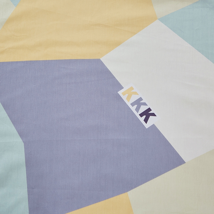 91家纺网 家纺一手货源 找家纺 贝兰仙奴 2025新款13372全棉纯棉简约时尚学生三件套 格致绿