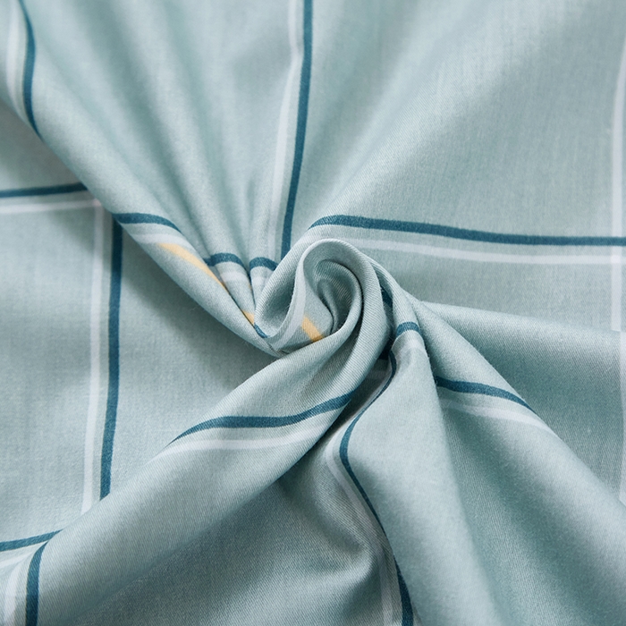 91家纺网 家纺一手货源 找家纺 贝兰仙奴 2025新款13372全棉纯棉简约时尚学生三件套 卡夫绿