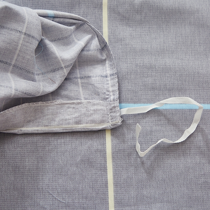 91家纺网 家纺一手货源 找家纺 贝兰仙奴 2025新款13372全棉纯棉简约时尚学生三件套 零度灰