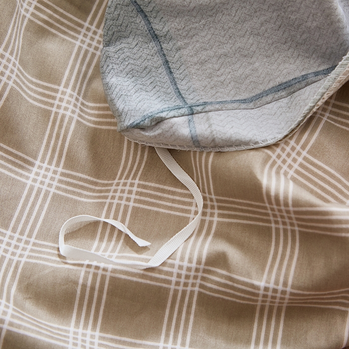 91家纺网 家纺一手货源 找家纺 贝兰仙奴 2025新款13372全棉纯棉简约时尚学生三件套 维拉绿