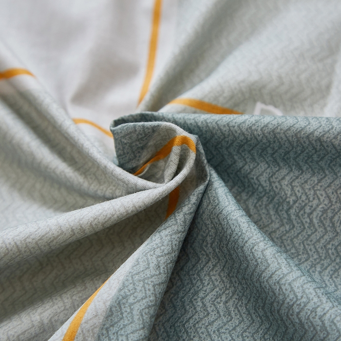 91家纺网 家纺一手货源 找家纺 贝兰仙奴 2025新款13372全棉纯棉简约时尚学生三件套 维拉绿