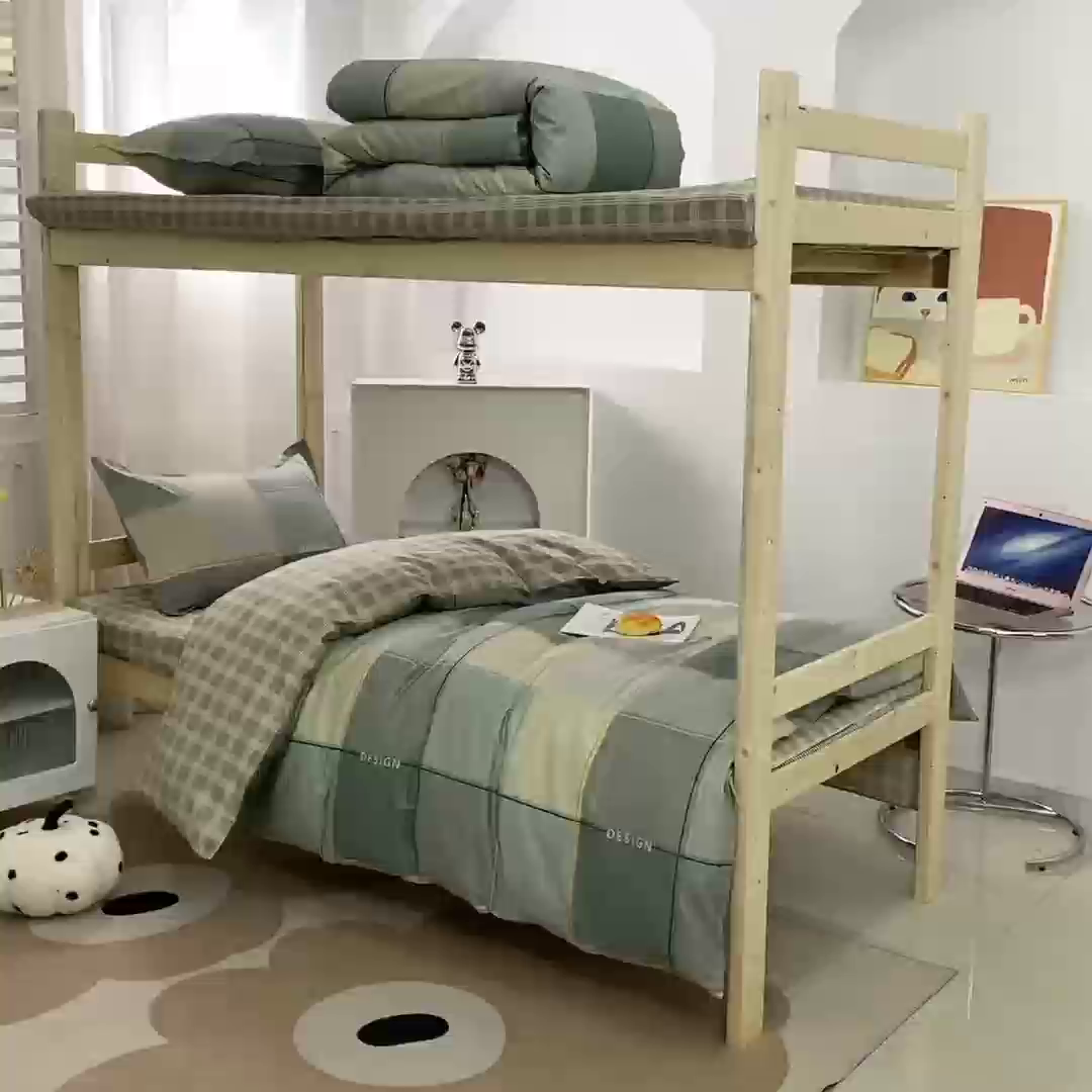 91家纺网 家纺一手货源 找家纺 贝兰仙奴 2025新款13372全棉纯棉简约时尚学生三件套 维拉绿