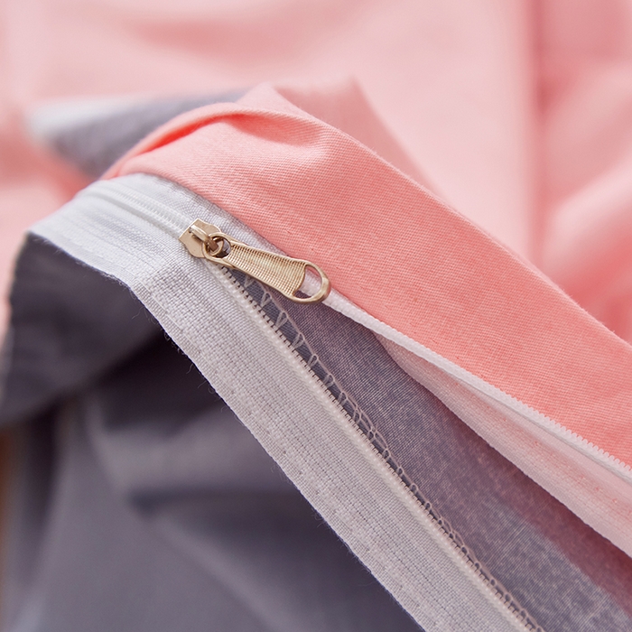 91家纺网 家纺一手货源 找家纺 贝兰仙奴 2025新款13372全棉纯棉简约时尚学生三件套 小星星粉