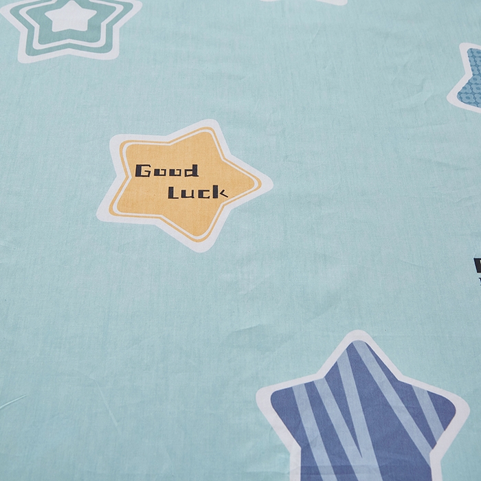 91家纺网 家纺一手货源 找家纺 贝兰仙奴 2025新款13372全棉纯棉简约时尚学生三件套 小星星兰