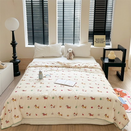 91家纺网 家纺一手货源 找家纺 暖生活 2025新款冰激淋凉感丝夏被系列