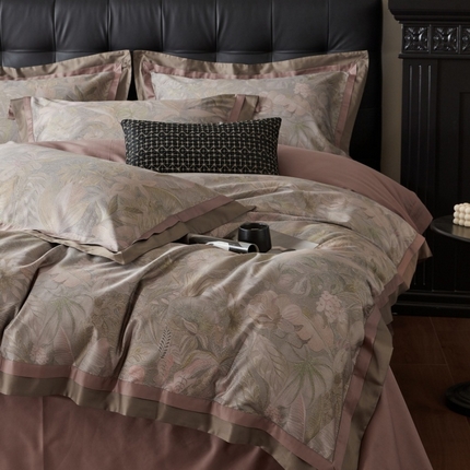 91家纺网 家纺一手货源 找家纺 （总）由丽家纺 2025新款数码印花双层边拼角活性数码印花四件套（控价券后399起）