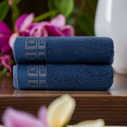 91家纺网 家纺一手货源 找家纺 （总）2025新款中国风长城格纯棉毛巾全棉手巾纯棉毛巾浴巾套装