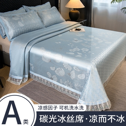 91家纺网 家纺一手货源 找家纺 （总）21度C 2025新款A类1800D冰丝凉感碳光软席-提供买家秀