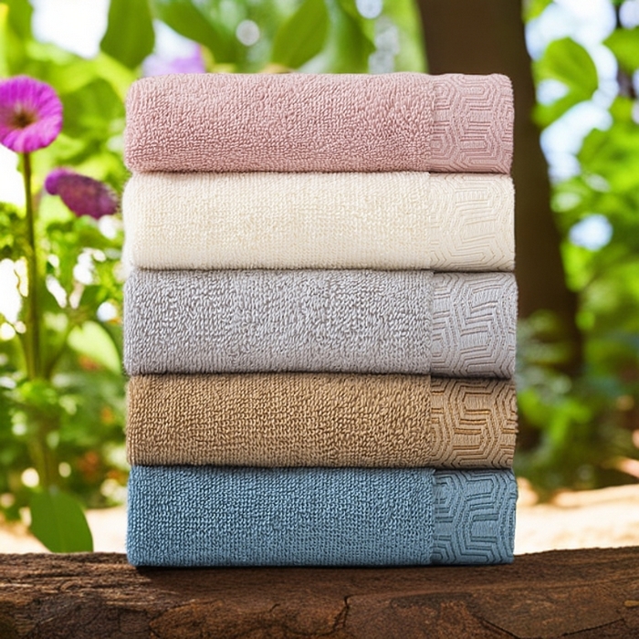 91家纺网 家纺一手货源 找家纺 （总）2025新款中国风迷宫格加厚全棉毛巾浴巾两件套浴室吸水浴巾纯棉毛巾浴巾套装