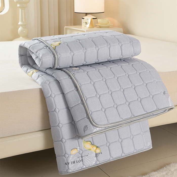 91家纺网 家纺一手货源 找家纺 美克家居2025新款加厚防水软床垫 A级软豆灰【不防水加厚款】