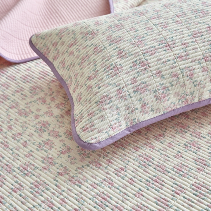 91家纺网 家纺一手货源 找家纺 亿梵家居 2025新款全棉纯棉双层纱床盖三件套A类母婴级纯棉床盖炕盖夹棉床单 梅林春晓