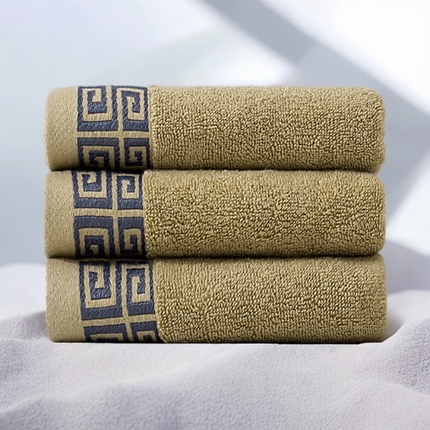 91家纺网 家纺一手货源 找家纺 （总）2025新款中国风长城格纯棉毛巾全棉手巾纯棉毛巾浴巾套装