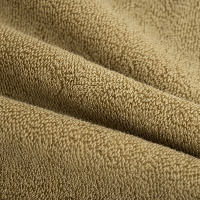 91家纺网 家纺一手货源 找家纺 2025新款中国风长城格纯棉毛巾全棉手巾纯棉毛巾浴巾套装 长城格毛巾1条装-卡其黄