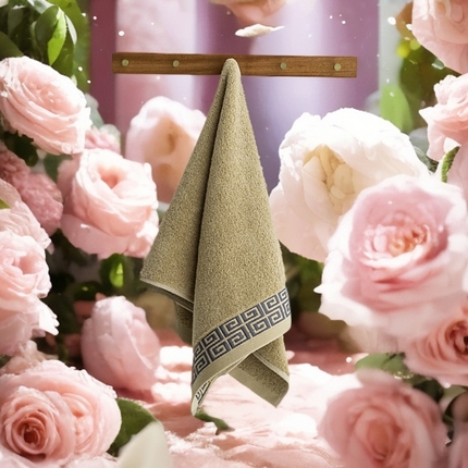 91家纺网 家纺一手货源 找家纺 （总）2025新款中国风长城格纯棉毛巾全棉手巾纯棉毛巾浴巾套装