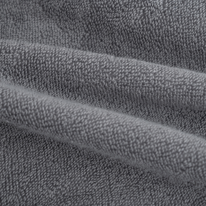 91家纺网 家纺一手货源 找家纺 2025新款中国风长城格纯棉毛巾全棉手巾纯棉毛巾浴巾套装 长城格毛巾1条装-优雅灰