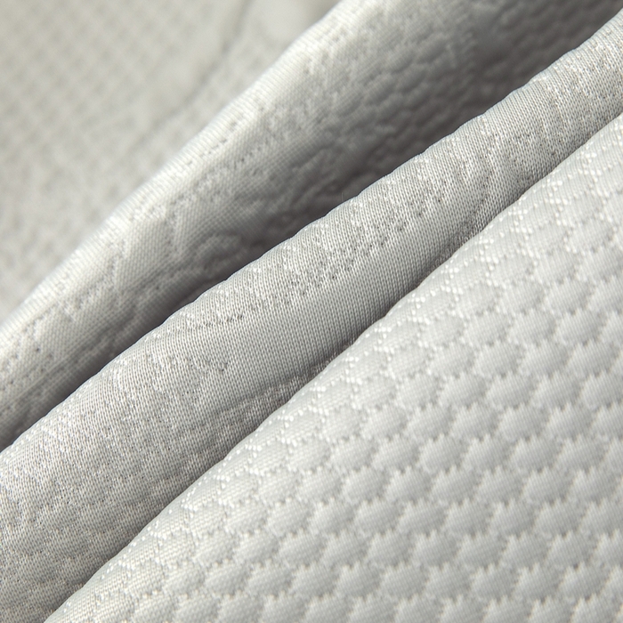 91家纺网 家纺一手货源 找家纺 乐居家纺 2025新款中分子PE凉感凉豆豆提花凉席床笠款 灰色-蝴蝶结