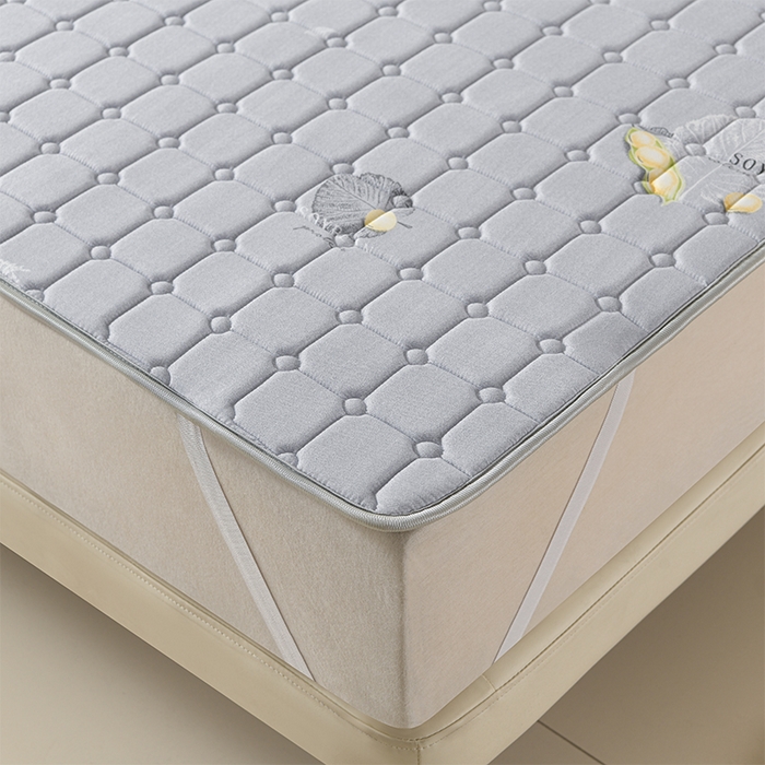 91家纺网 家纺一手货源 找家纺 美克家居2025新款加厚防水软床垫 A级软豆灰【不防水加厚款】