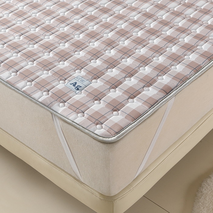 91家纺网 家纺一手货源 找家纺 美克家居2025新款加厚防水软床垫 A级豆沙格【不防水加厚款】