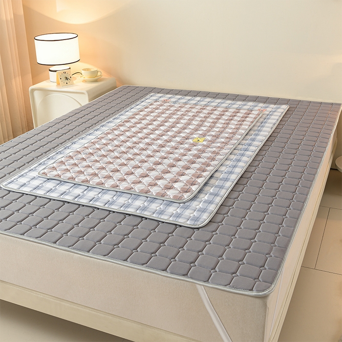 91家纺网 家纺一手货源 找家纺 美克家居2025新款加厚防水软床垫 A级软银灰【不防水加厚款】