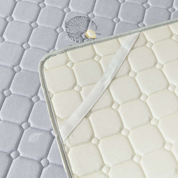 91家纺网 家纺一手货源 找家纺 美克家居2025新款加厚防水软床垫 A级软豆灰防水款