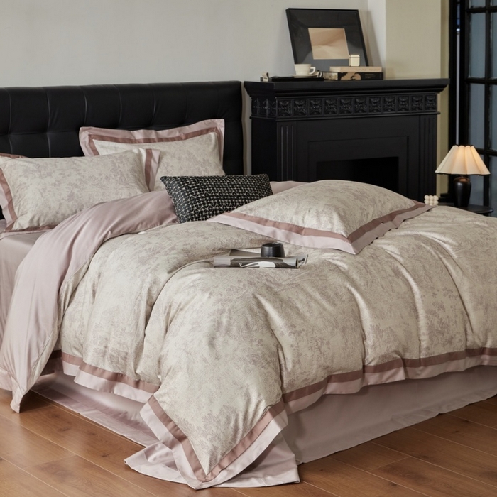 91家纺网 家纺一手货源 找家纺 （总）由丽家纺 2025新款数码印花双层边拼角活性数码印花四件套（控价券后399起）