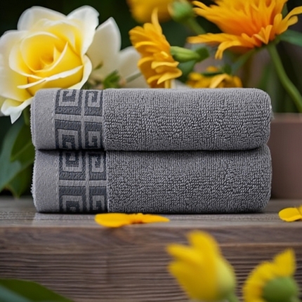 91家纺网 家纺一手货源 找家纺 （总）2025新款中国风长城格纯棉毛巾全棉手巾纯棉毛巾浴巾套装