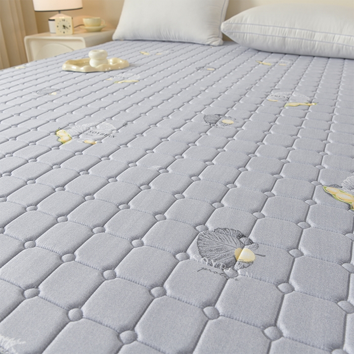 91家纺网 家纺一手货源 找家纺 美克家居2025新款加厚防水软床垫 A级软豆灰防水款