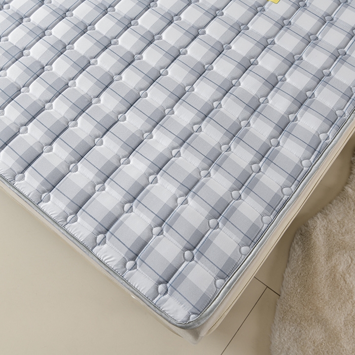 91家纺网 家纺一手货源 找家纺 美克家居2025新款加厚防水软床垫 A级格子蓝【不防水加厚款】