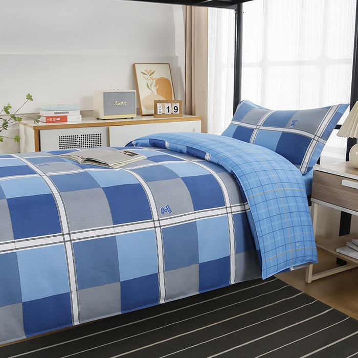 91家纺网 家纺一手货源 找家纺 乐旗 2025新款全棉12868学生宿舍三件套纯棉六件套装 倾城往事