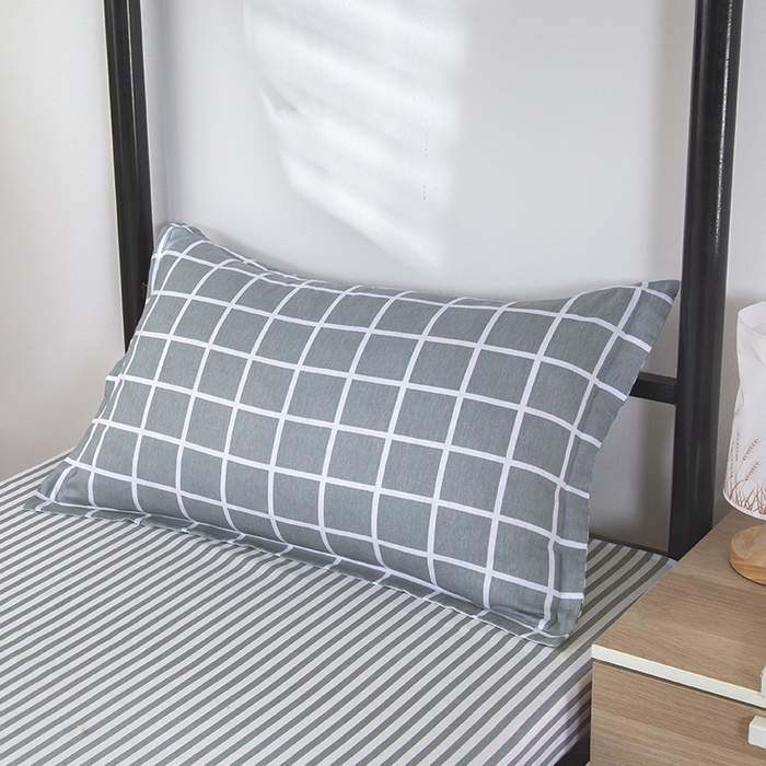 91家纺网 家纺一手货源 找家纺 乐旗 2025新款全棉12868学生宿舍三件套纯棉六件套装 无印优品