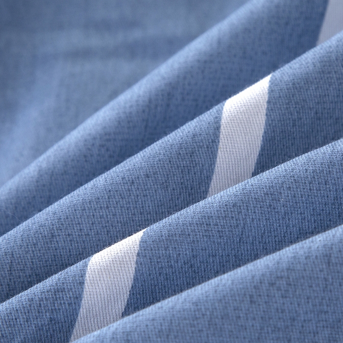 91家纺网 家纺一手货源 找家纺 乐旗 2025新款全棉12868学生宿舍三件套纯棉六件套装 格调人生-蓝