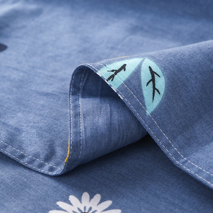 91家纺网 家纺一手货源 找家纺 乐旗 2025新款全棉12868学生宿舍三件套纯棉六件套装 夏日柠檬