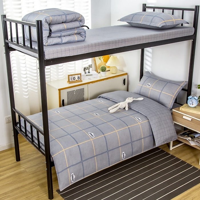 91家纺网 家纺一手货源 找家纺 乐旗 2025新款全棉12868学生宿舍三件套纯棉六件套装 非凡之旅