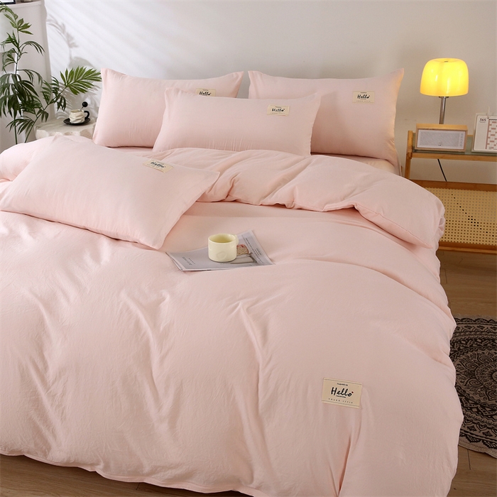 91家纺网 家纺一手货源 找家纺 优米家纺 2025新款水洗亲肤磨毛四件套 柔情玉