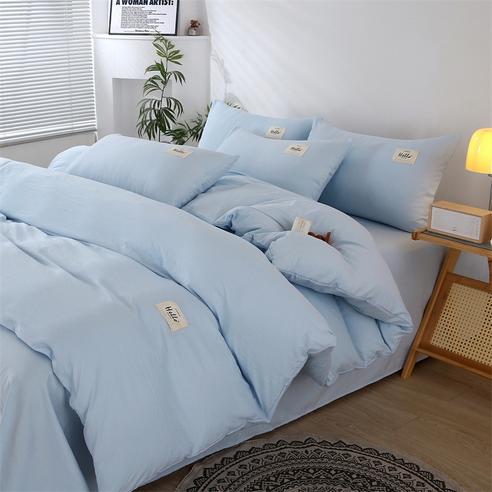 91家纺网 家纺一手货源 找家纺 （总）优米家纺 2025新款水洗亲肤磨毛四件套