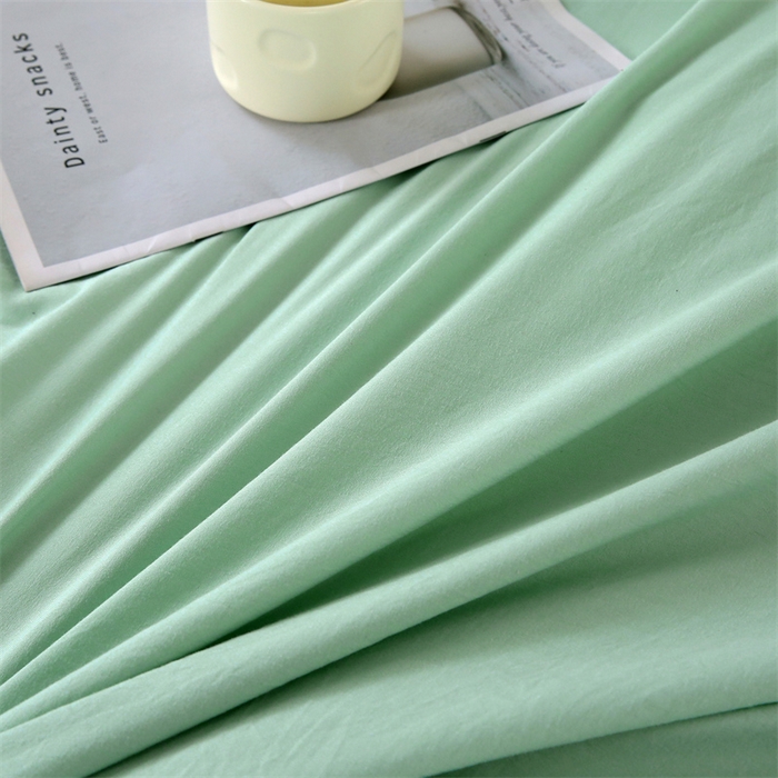 91家纺网 家纺一手货源 找家纺 优米家纺 2025新款水洗亲肤磨毛四件套 珊瑚绿