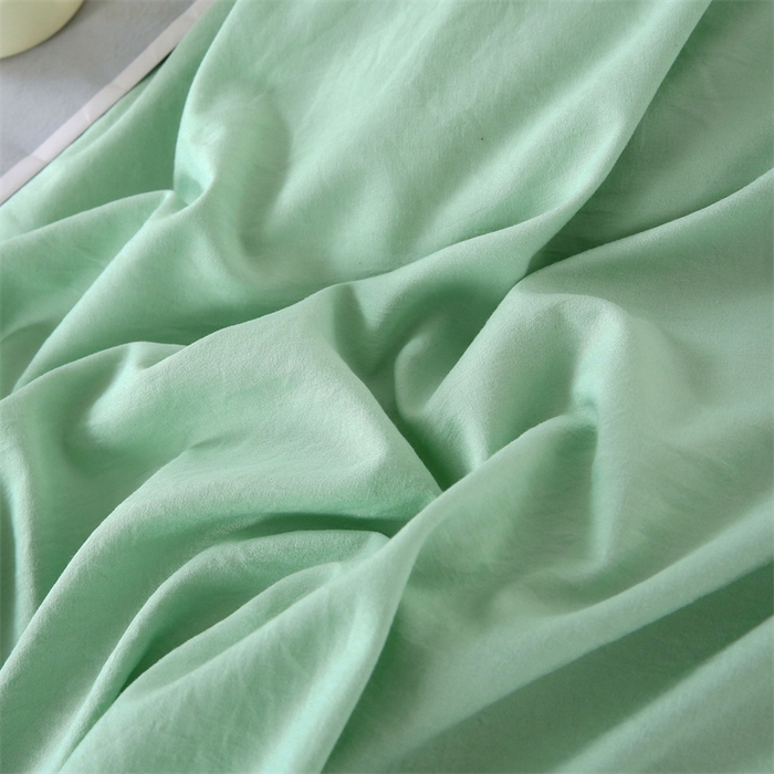 91家纺网 家纺一手货源 找家纺 优米家纺 2025新款水洗亲肤磨毛四件套 珊瑚绿