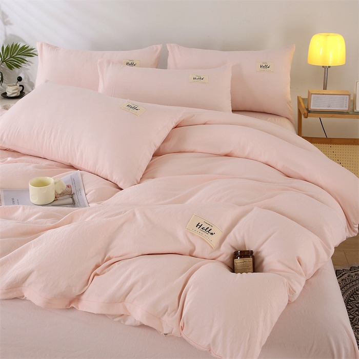 91家纺网 家纺一手货源 找家纺 优米家纺 2025新款水洗亲肤磨毛四件套 柔情玉