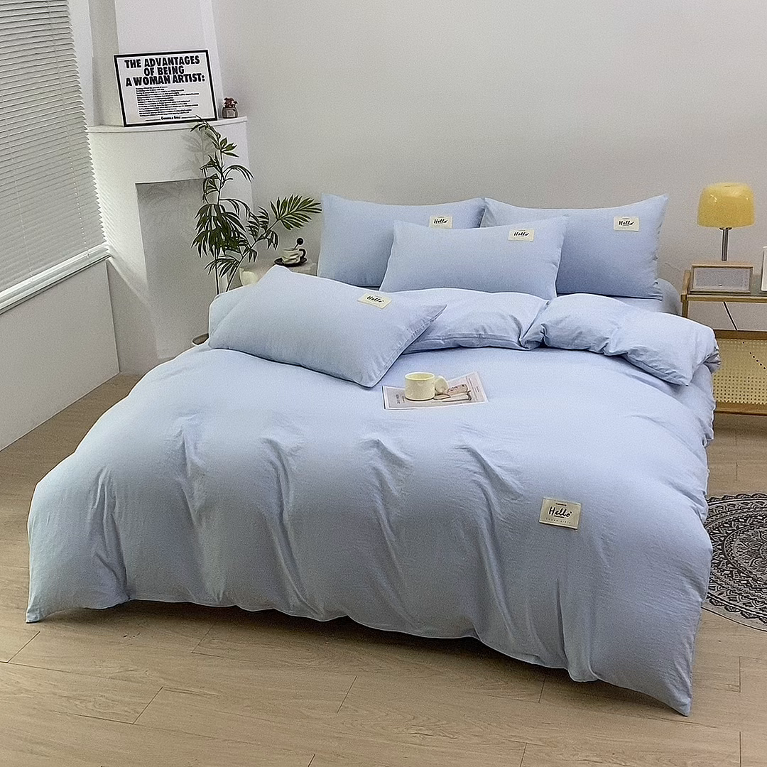 91家纺网 家纺一手货源 找家纺 （总）优米家纺 2025新款水洗亲肤磨毛四件套