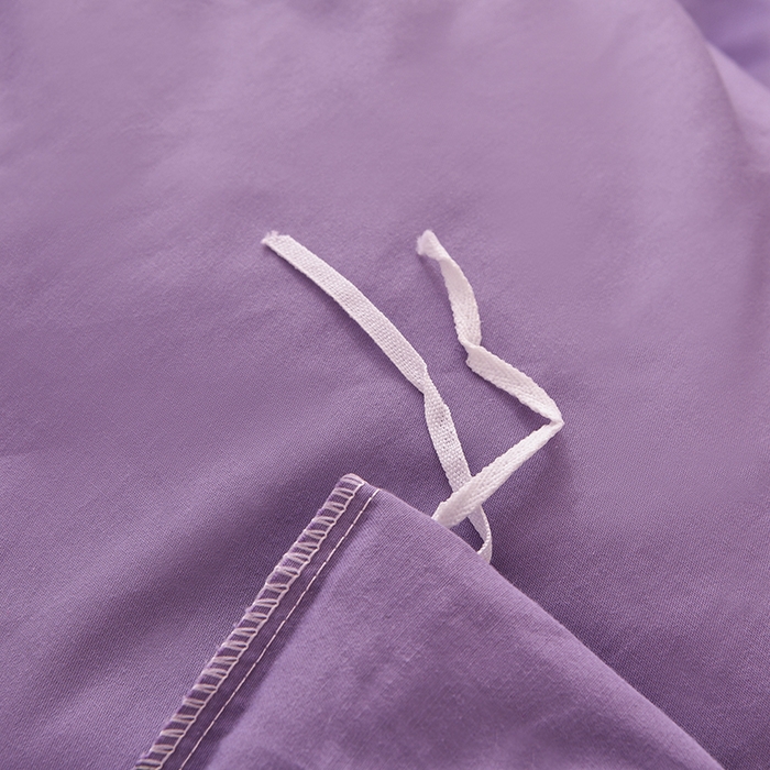 91家纺网 家纺一手货源 找家纺 宇彬家纺 2025直播热新款13374全棉母婴级压线一字绣宽边被套纯色刺绣四件套贡缎新疆长绒字母轻奢 暖系列-典雅紫