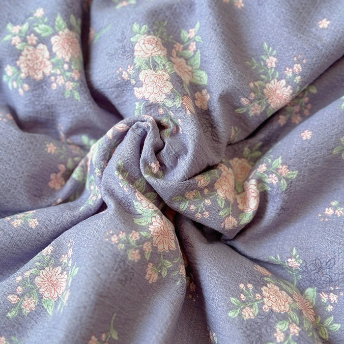 91家纺网 家纺一手货源 找家纺 仟网汇 2025新款皱皱纱花边床裙四件套多功能夏被夏凉被空调被四件套四季通用 丁香紫