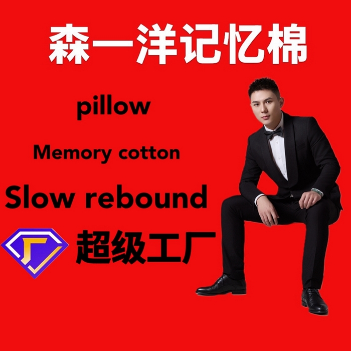森一洋记忆棉 2025春夏新款森一洋记忆棉枕头枕芯定制四季通用枕头枕芯 4070高10凝胶枕