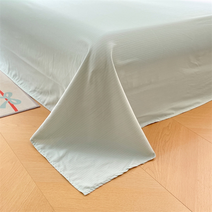 91家纺网 家纺一手货源 找家纺 梦舒羽 2025新款皱皱双层纱花边夏被夏凉被三件套薄被芯宿舍空调被 四件套 春日初见