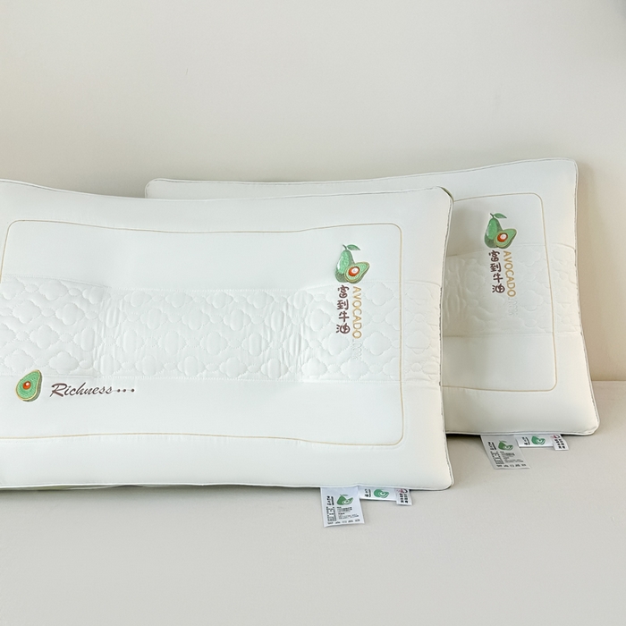 91家纺网 家纺一手货源 找家纺 （总）宇诺家纺 2025柔软好睡眠枕头枕芯-牛油果