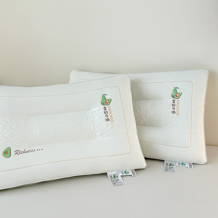 91家纺网 家纺一手货源 找家纺 （总）宇诺家纺 2025柔软好睡眠枕头枕芯-牛油果