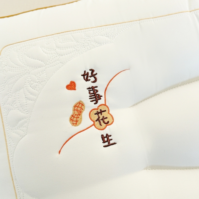 91家纺网 家纺一手货源 找家纺 宇诺家纺 2025新款亲肤枕头枕芯系列- 好事花生