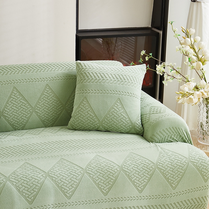 91家纺网 家纺一手货源 找家纺 （总）丝绮鹿 2025新款菲亚沙发套（直排松紧款）